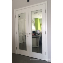 Weiße laminierte Doppelspiegeltür